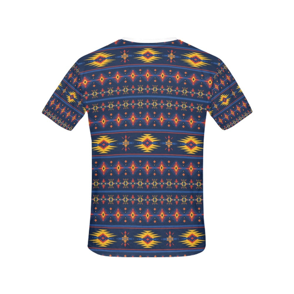 Southwest Pattern Print Design LKS306 Women's  T-shirt