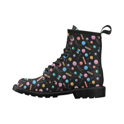 Sewing Print Design LKS309 Women's Boots