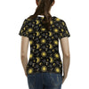 Sun Moon Print Design LKS301 Women's  T-shirt