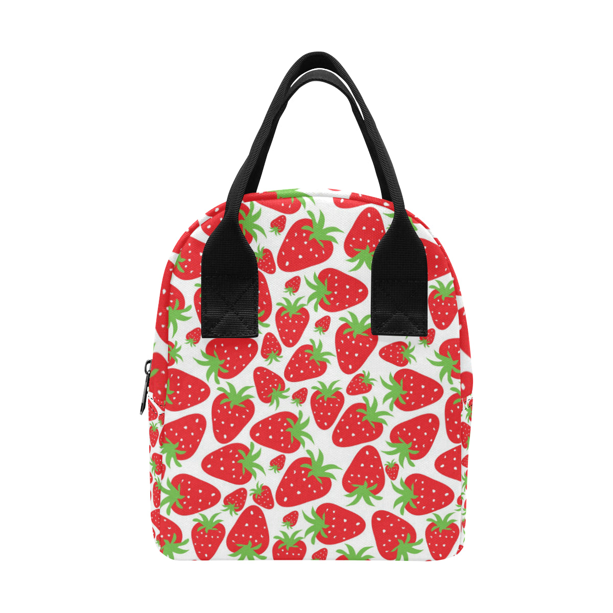 Strawberry Pattern Print Design SB01 Insulated Lunch Bag