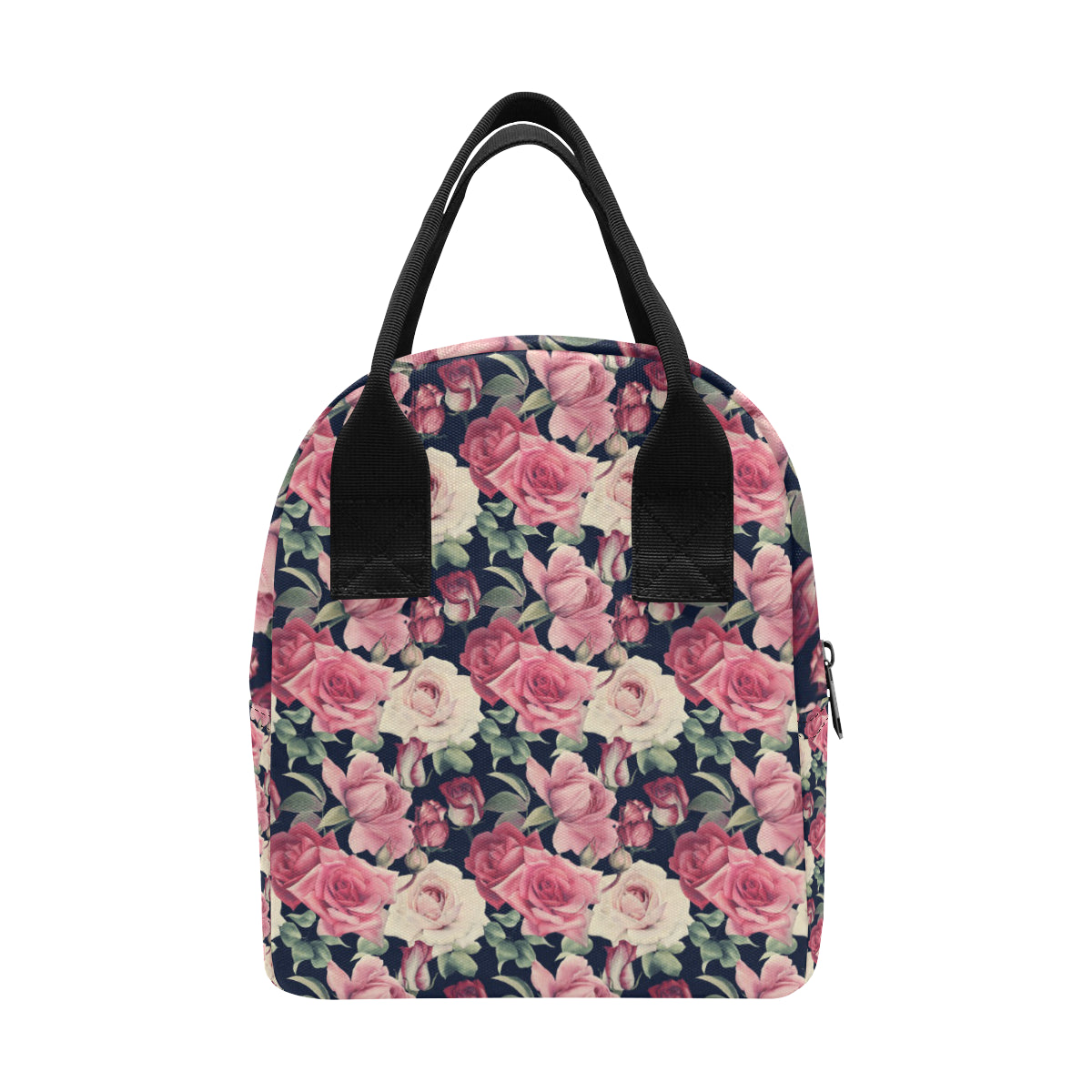 Rose Pattern Print Design RO05 Insulated Lunch Bag