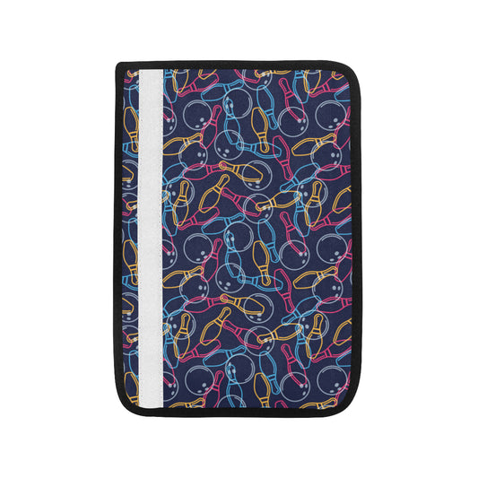 Bowling Pattern Print Design 07 Car Seat Belt Cover