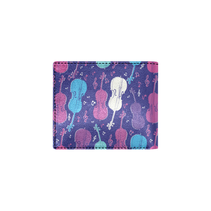 Cello Pattern Print Design 01 Men's ID Card Wallet