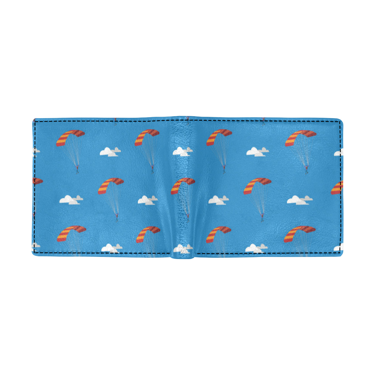 Skydiving Pattern Print Design 02 Men's ID Card Wallet