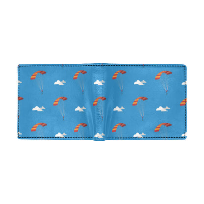 Skydiving Pattern Print Design 02 Men's ID Card Wallet