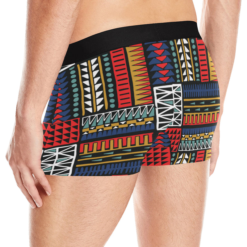 Kente Pattern Print Design 02 Men's Boxer Briefs