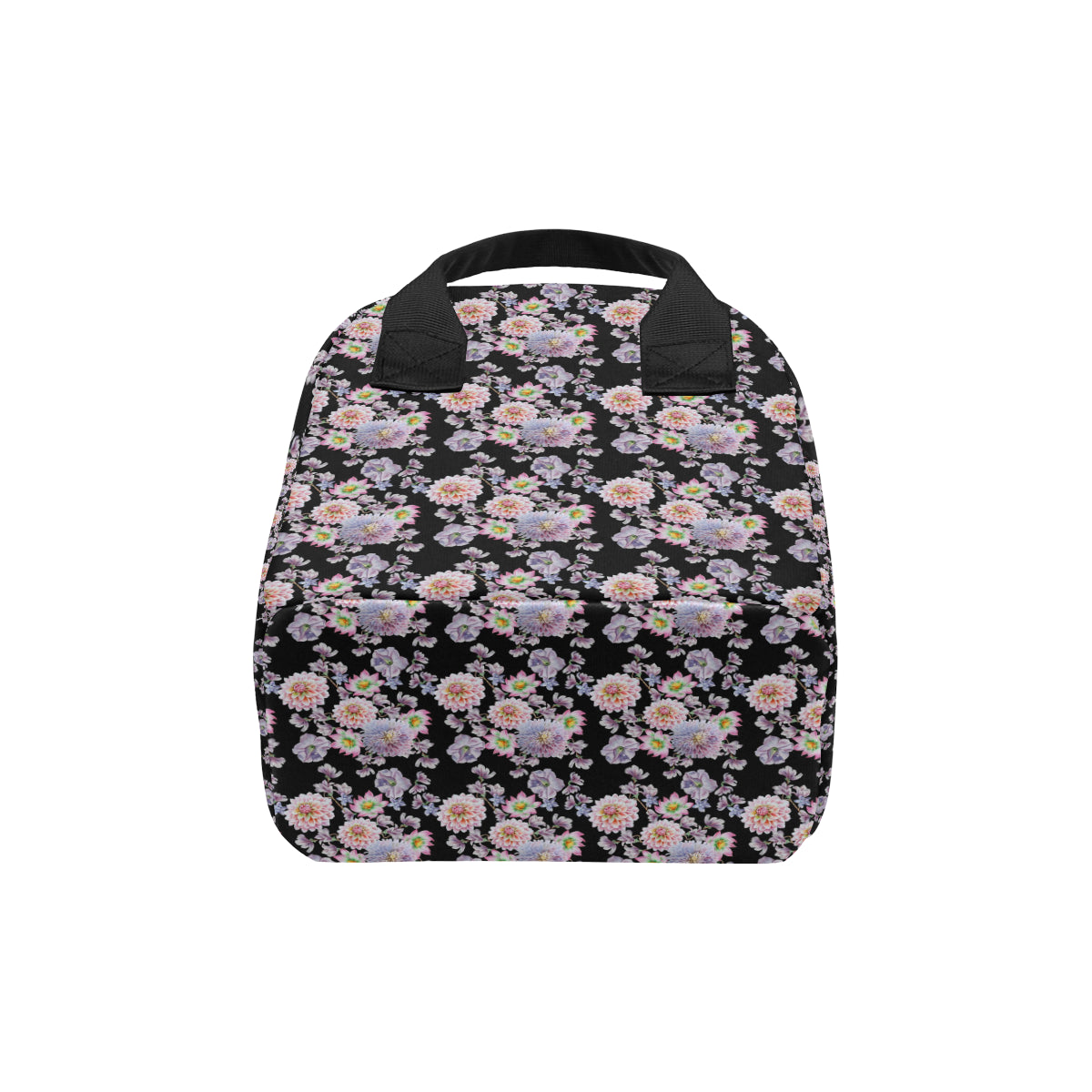 Dahlia Pattern Print Design DH012 Insulated Lunch Bag