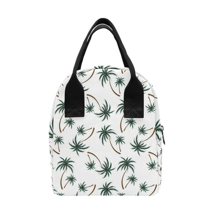 Palm Tree Pattern Print Design PT07 Insulated Lunch Bag