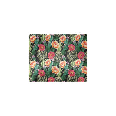 Cactus Pattern Print Design 06 Men's ID Card Wallet