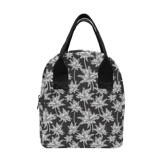 Palm Tree Pattern Print Design PT03 Insulated Lunch Bag