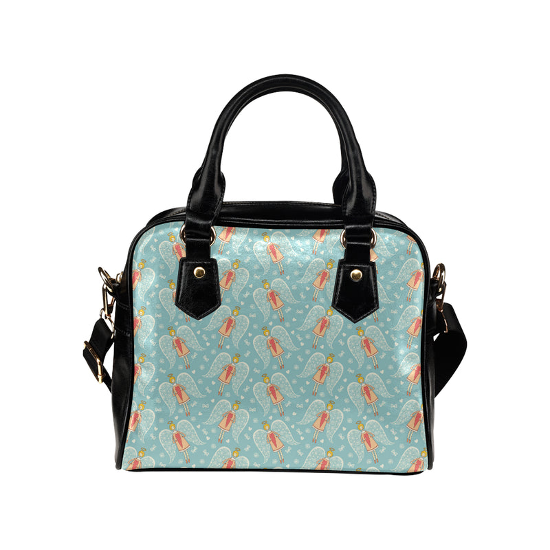 Angel Pattern Print Design 01 Shoulder Handbag