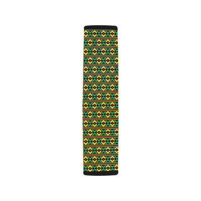 African Geometric Print Pattern Car Seat Belt Cover
