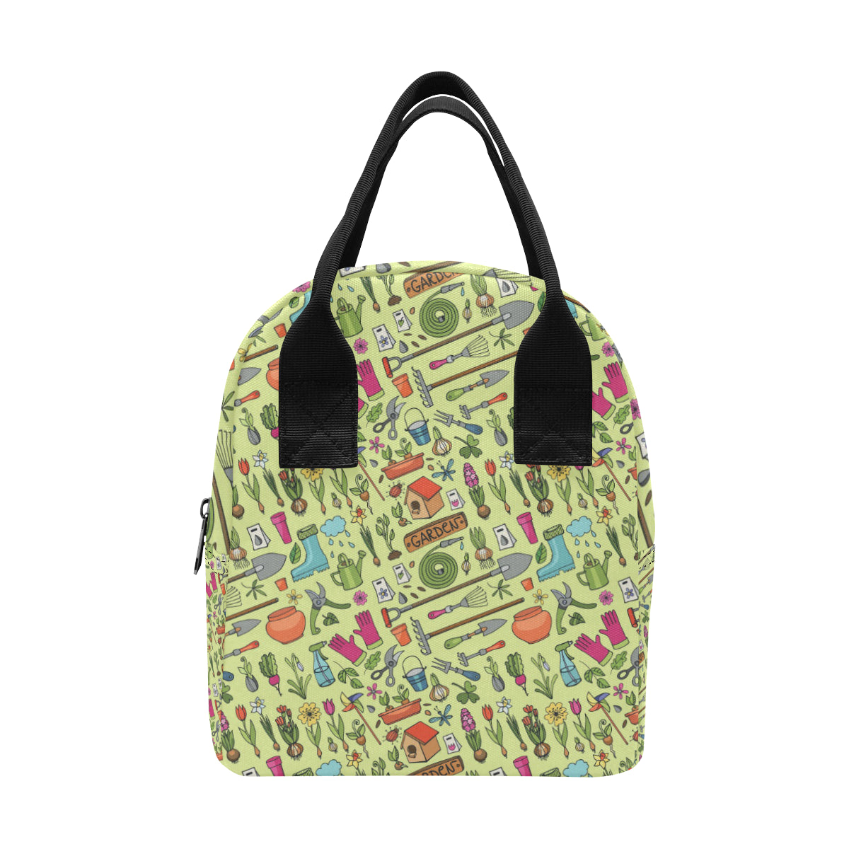 Gardening Pattern Print Design G02 Insulated Lunch Bag