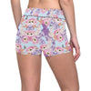 Lilac Pattern Print Design LI03 Yoga Shorts