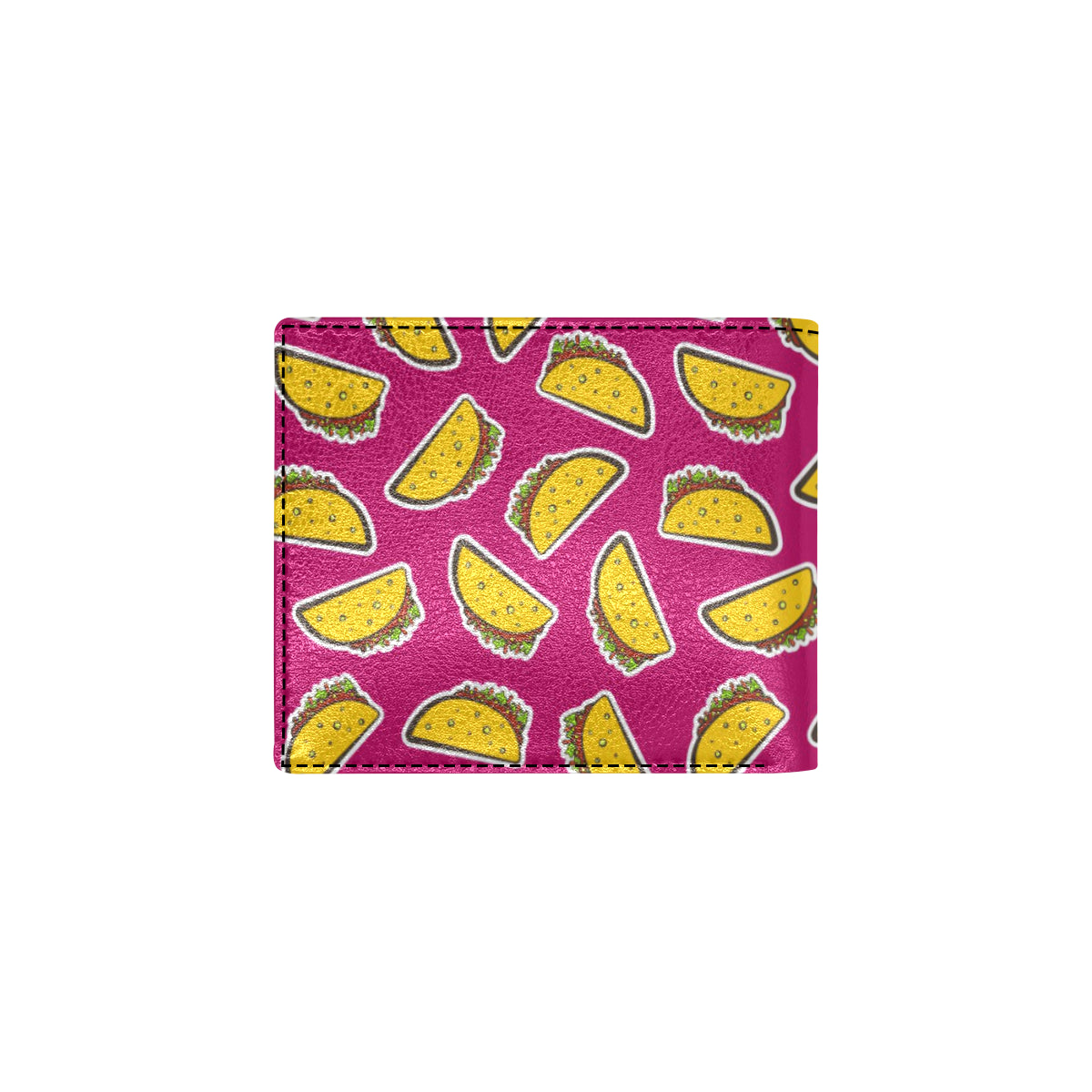 Taco Pattern Print Design TC01 Men's ID Card Wallet