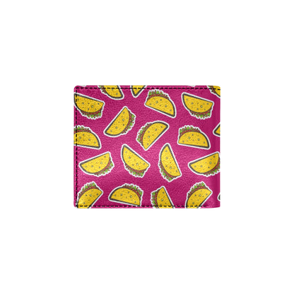 Taco Pattern Print Design TC01 Men's ID Card Wallet