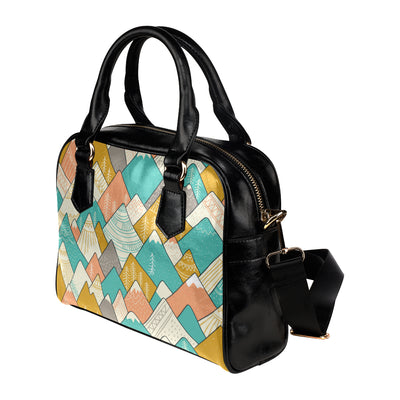 Mountain Pattern Print Design 02 Shoulder Handbag