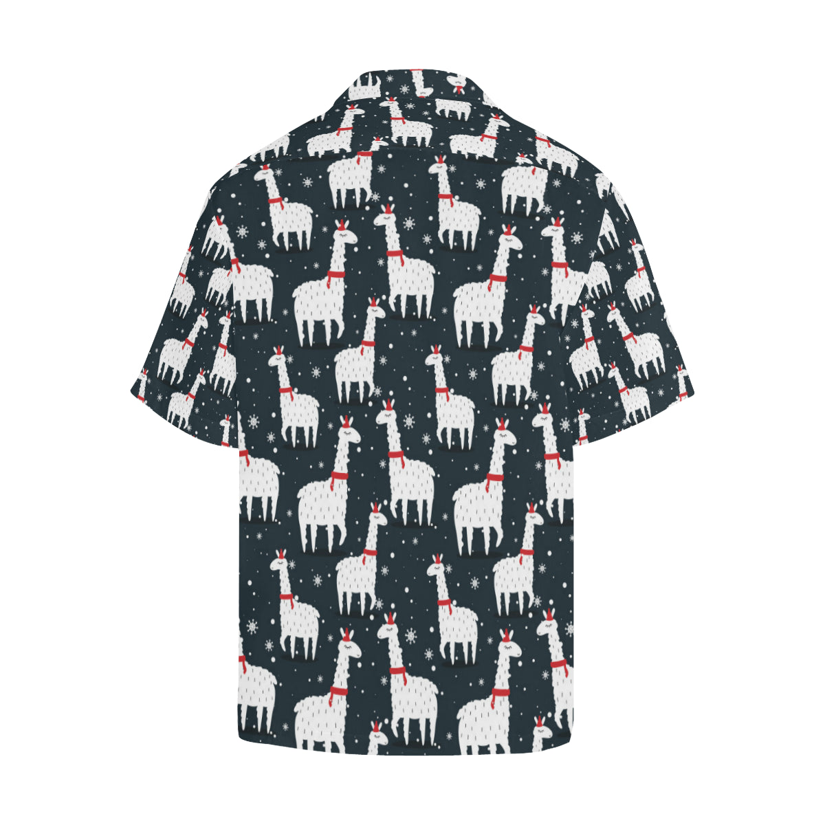 Alpaca Pattern Print Design 04 Men's Hawaiian Shirt