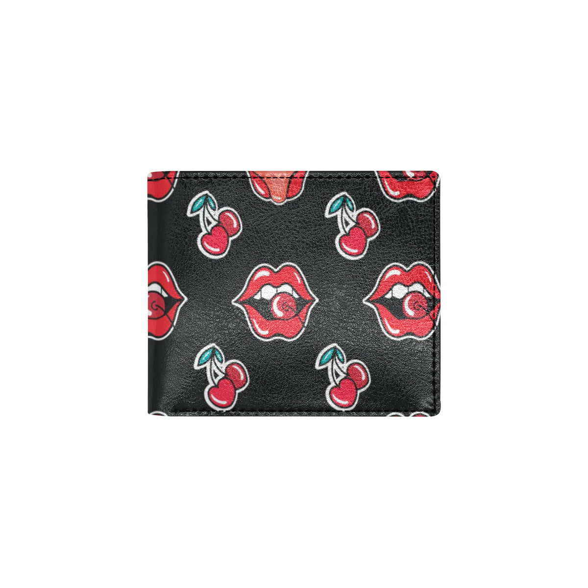 Cherry Pattern Print Design CH04 Men's ID Card Wallet