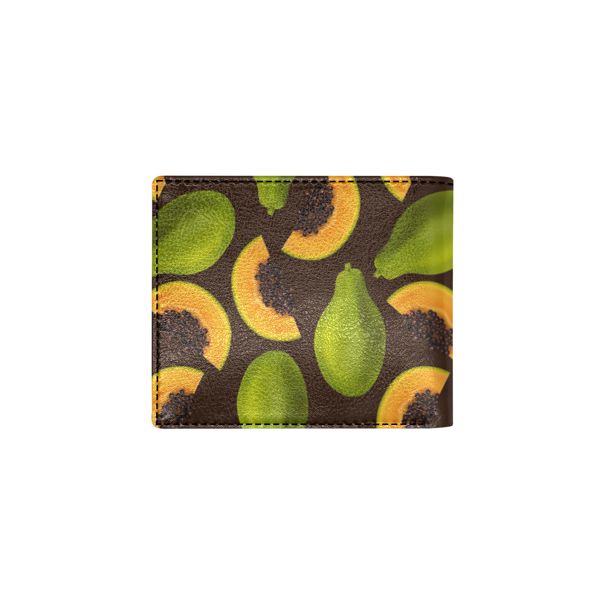 Papaya Pattern Print Design PP04 Men's ID Card Wallet