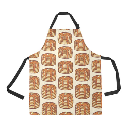 Pancake Pattern Print Design A02 Apron with Pocket
