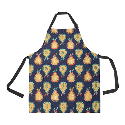 Pear Pattern Print Design PE03 Apron with Pocket
