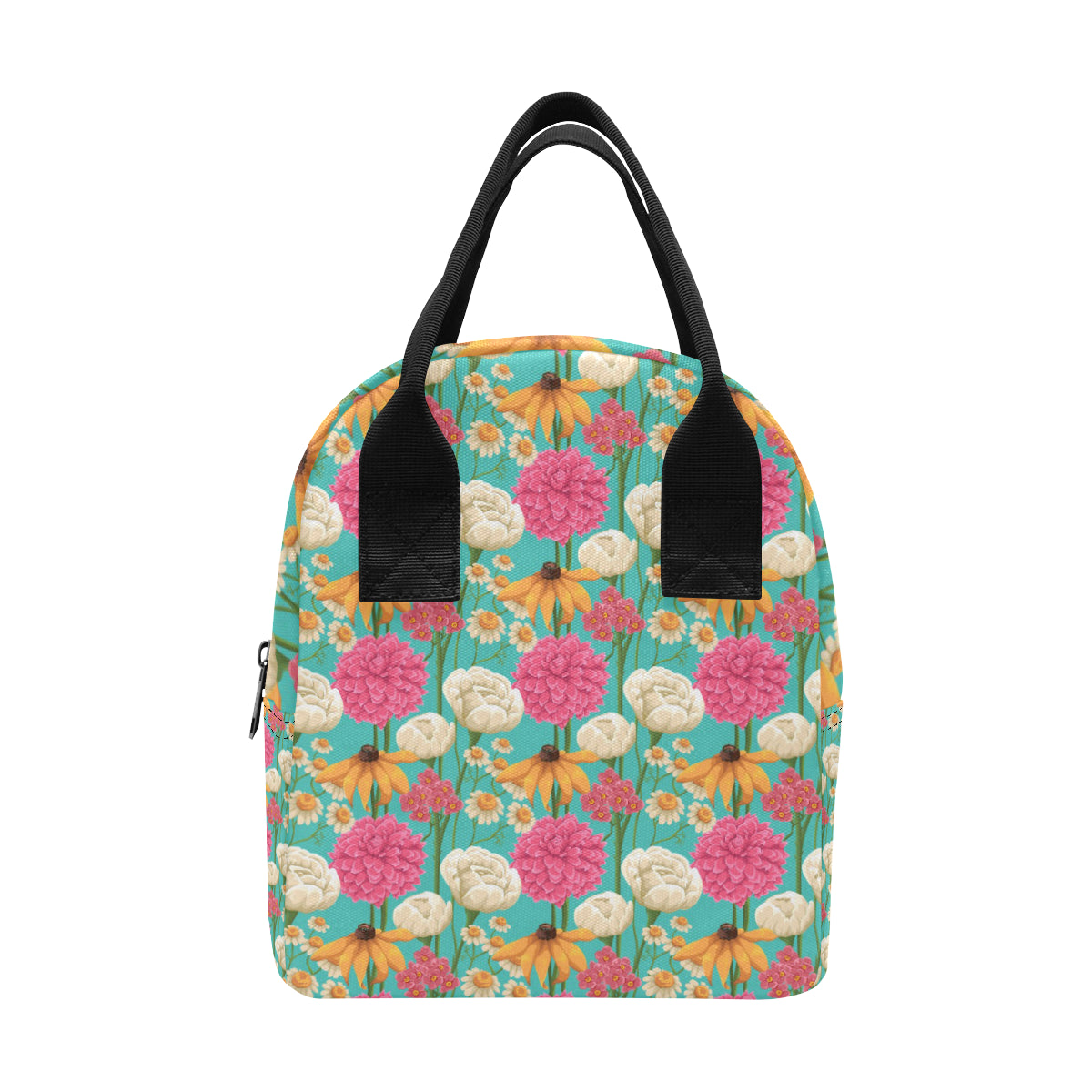Summer Floral Pattern Print Design SF07 Insulated Lunch Bag