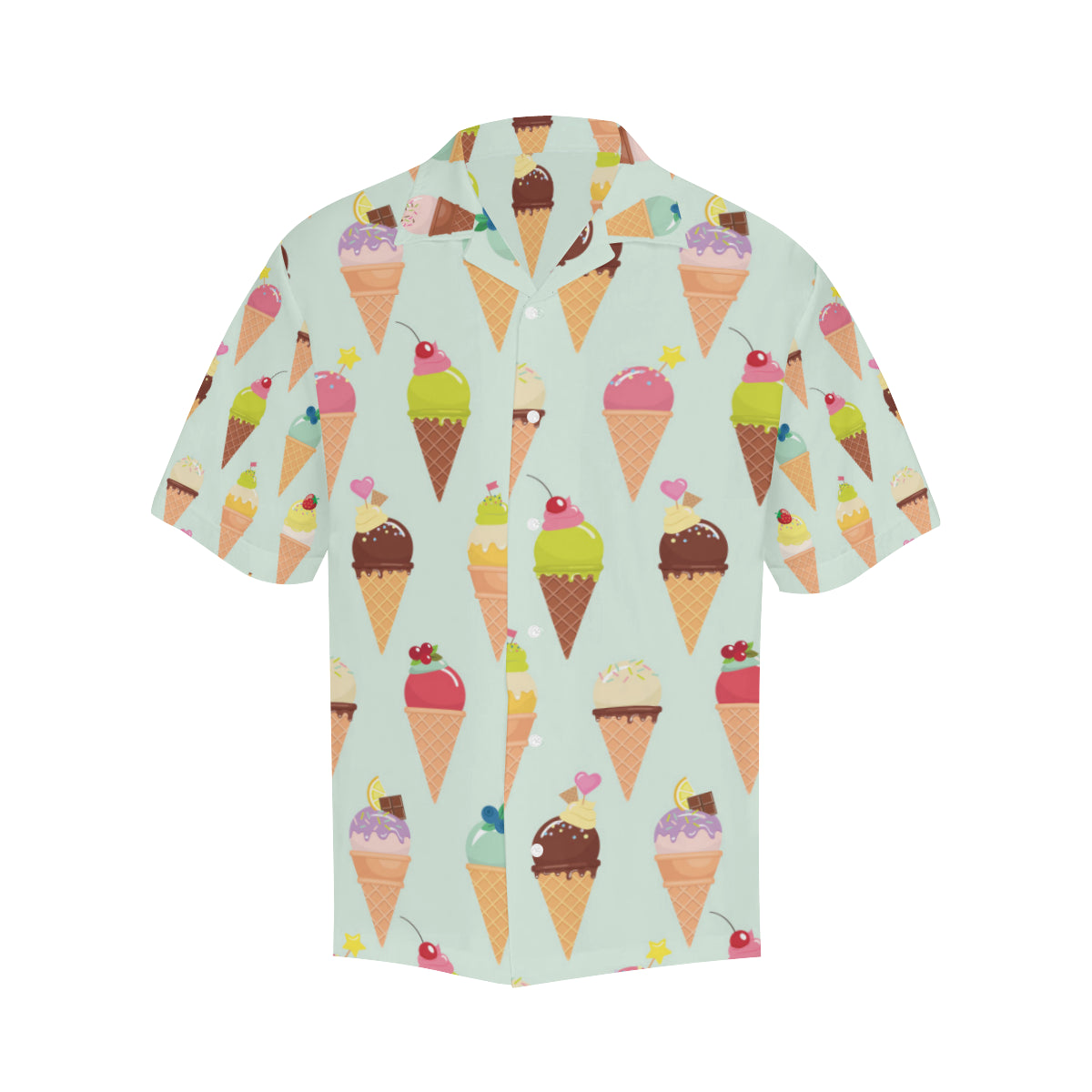 Ice Cream Pattern Print Design 03 Men's Hawaiian Shirt