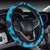 Cheetah Blue Print Pattern Steering Wheel Cover with Elastic Edge