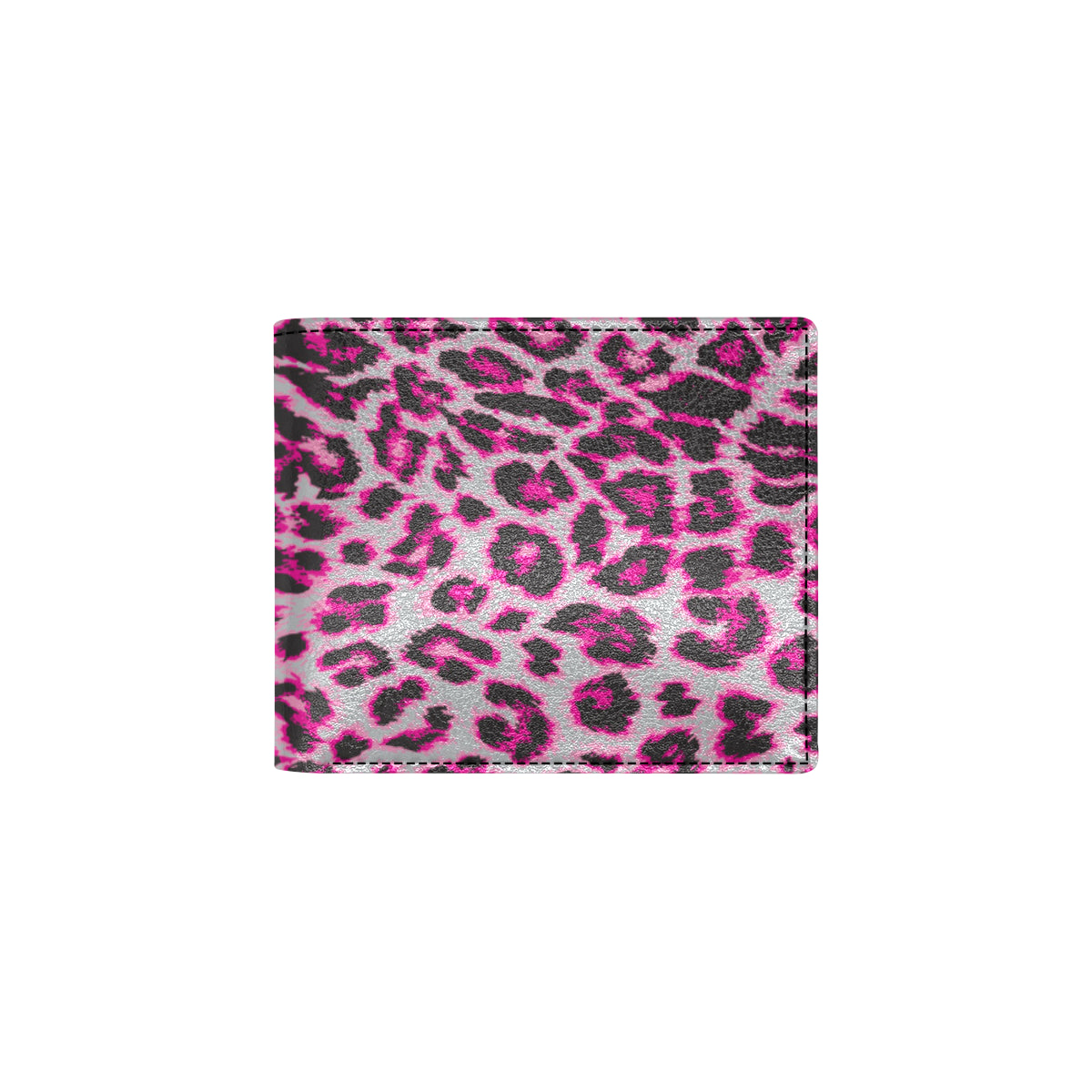 Leopard Pattern Print Design 02 Men's ID Card Wallet