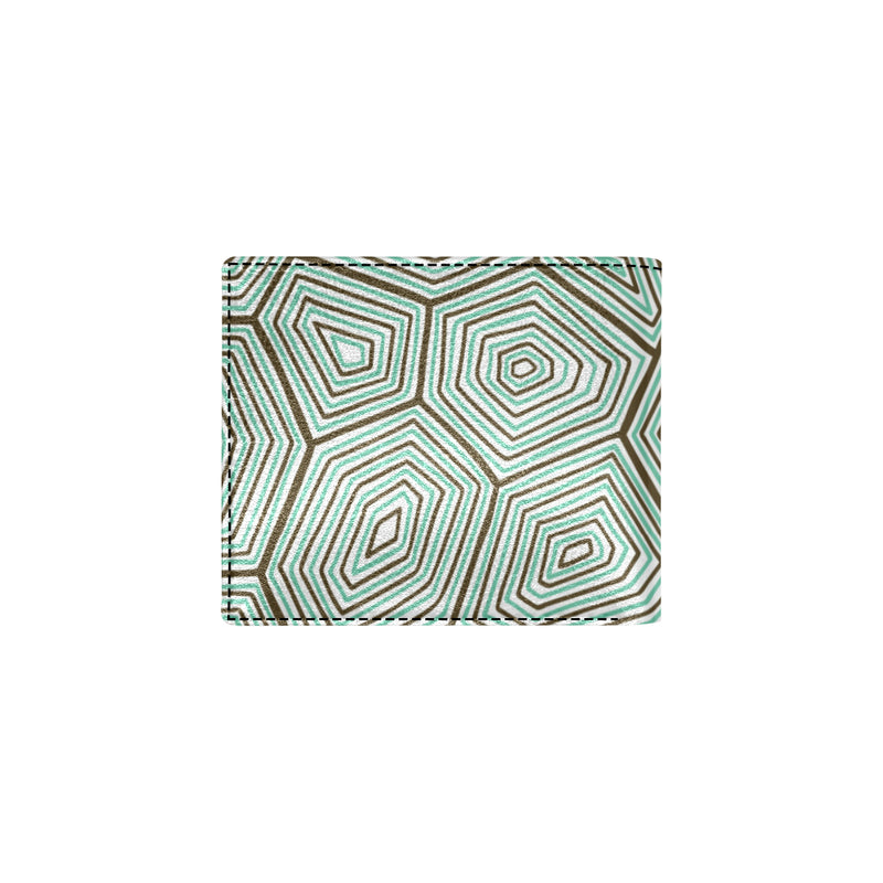 Sea Turtle Skin Print Men's ID Card Wallet