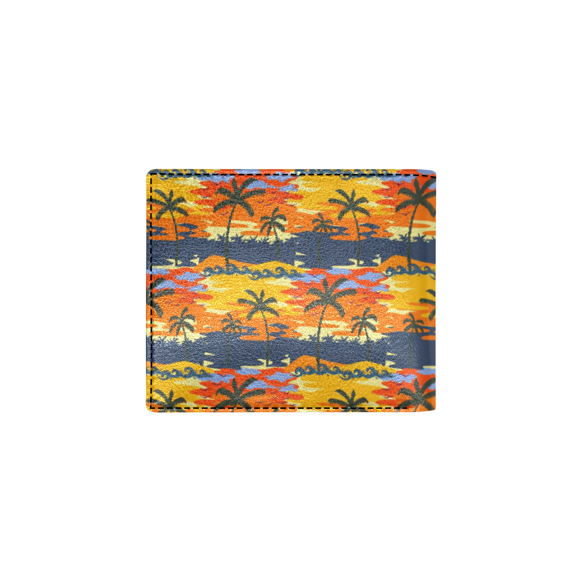 Palm Tree Pattern Print Design PT010 Men's ID Card Wallet