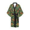 Lion Jungle Pattern Print Design 05 Women's Short Kimono