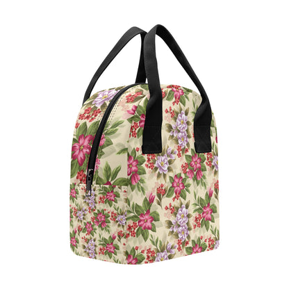 Summer Floral Pattern Print Design SF08 Insulated Lunch Bag