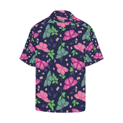 Monarch Butterfly Pattern Print Design 03 Men's Hawaiian Shirt