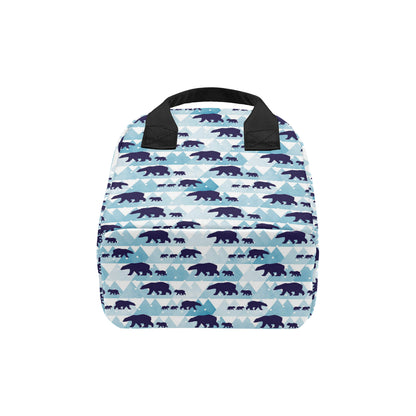 Bear Pattern Print Design BE01 Insulated Lunch Bag