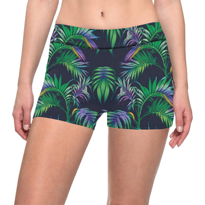 Palm Leaves Pattern Print Design PL04 Yoga Shorts