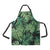 Green Fresh Tropical Palm Leaves Apron with Pocket