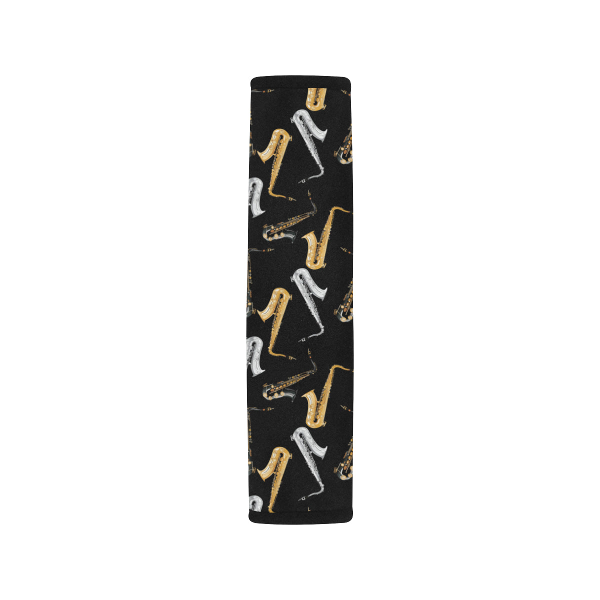 Saxophone Pattern Print Design 01 Car Seat Belt Cover