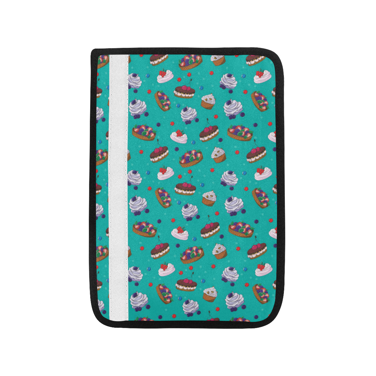Cake Pattern Print Design 07 Car Seat Belt Cover