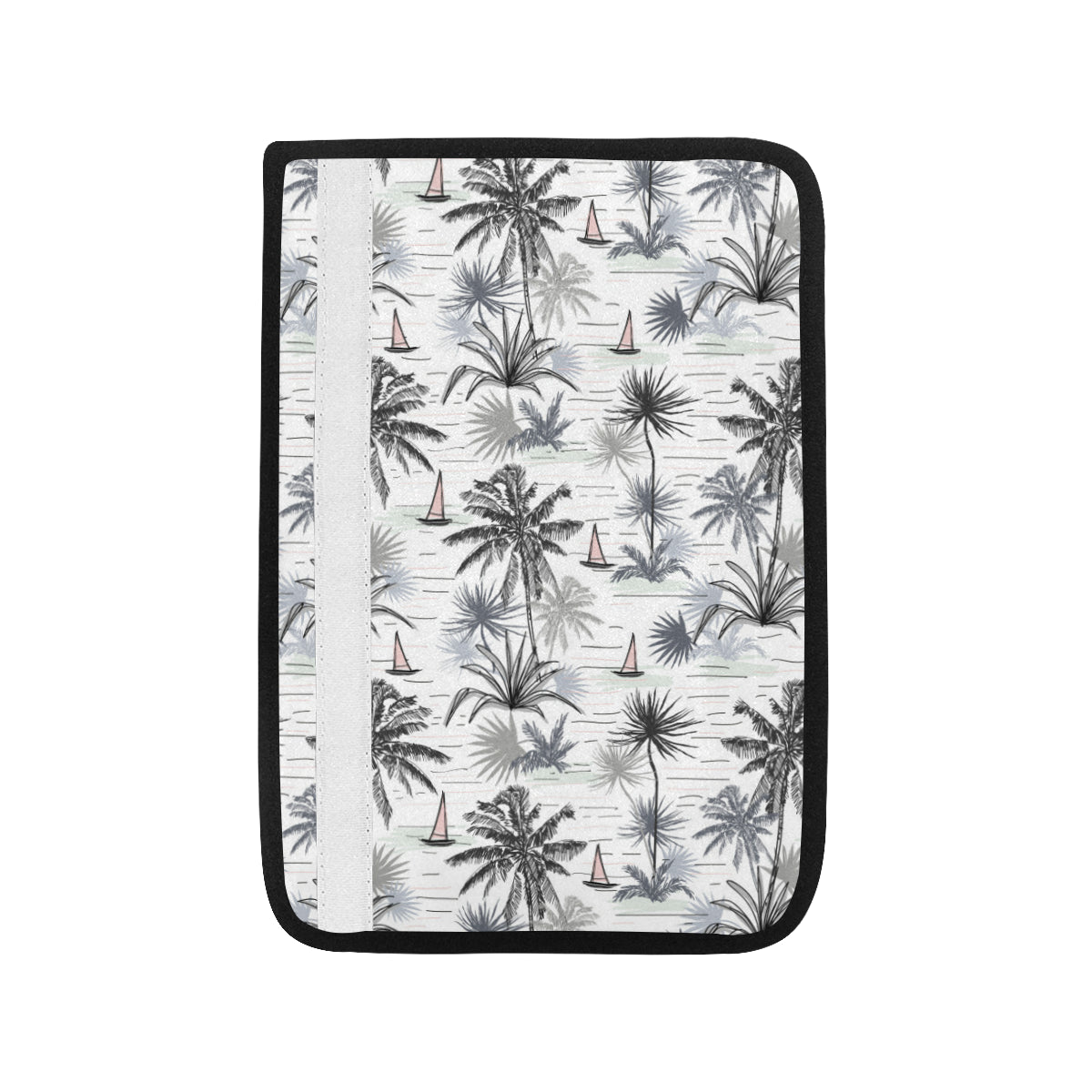 Pacific island Pattern Print Design A04 Car Seat Belt Cover