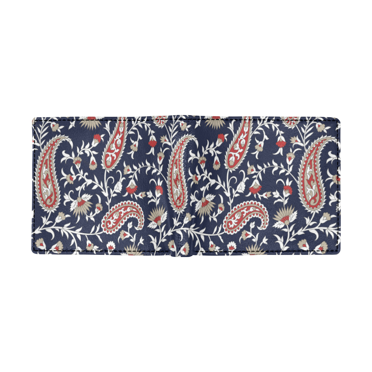 Paisley Pattern Print Design A05 Men's ID Card Wallet
