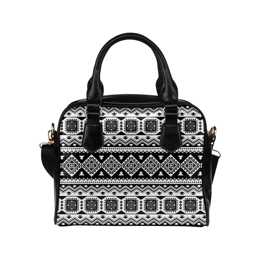 Aztec Pattern Print Design 08 Shoulder Handbag