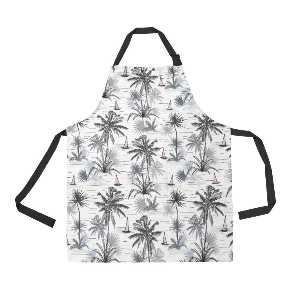 Pacific island Pattern Print Design A04 Apron with Pocket
