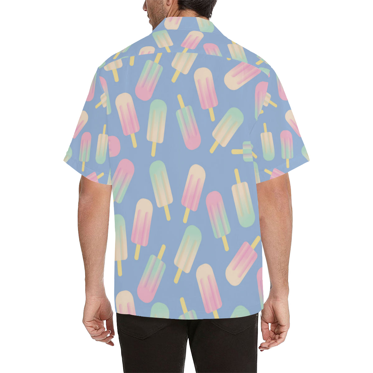 Ice Cream Pattern Print Design 05 Men's Hawaiian Shirt