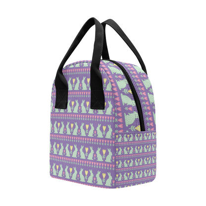 Rabbit Pattern Print Design RB01 Insulated Lunch Bag