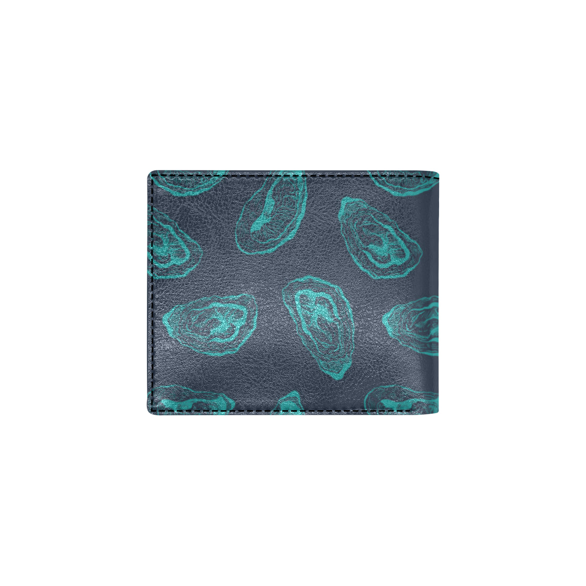 Oyster Pattern Print Design 01 Men's ID Card Wallet