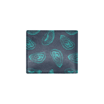 Oyster Pattern Print Design 01 Men's ID Card Wallet