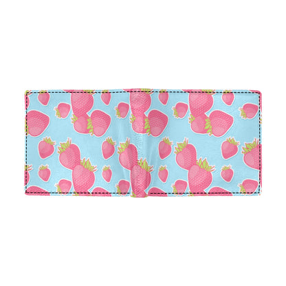 Strawberry Pattern Print Design SB04 Men's ID Card Wallet