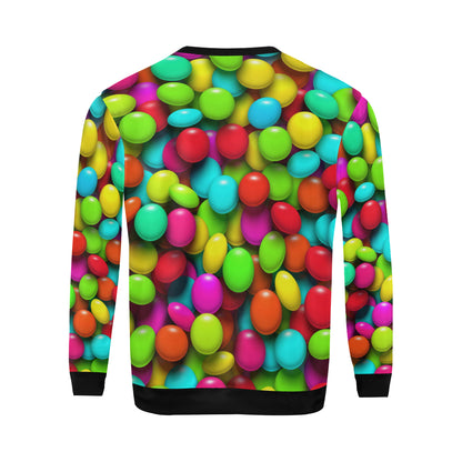 Candy Pattern Print Design CA03 Men Long Sleeve Sweatshirt